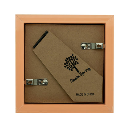 4" x 4" Light Wood 3D Box Photo Frame - with 2" x 2" Mount