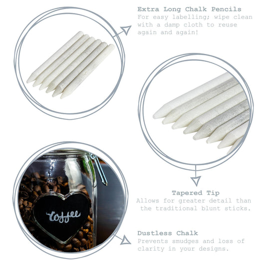 Chalk Pencils - Pack of Six