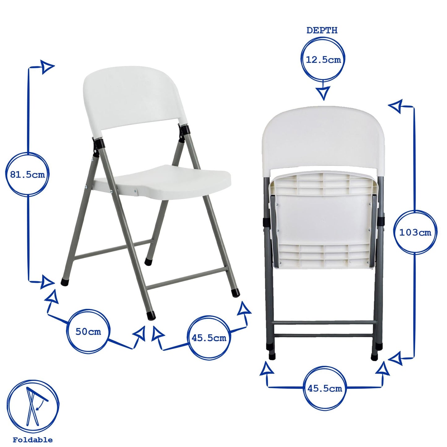 6 feet / Folding Table & Chair Set - 180cm