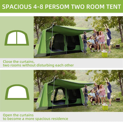 Tunnel Tent Camping Shelter w/ Porch