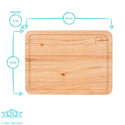 40cm x 30cm Rectangular Wooden Chopping Board