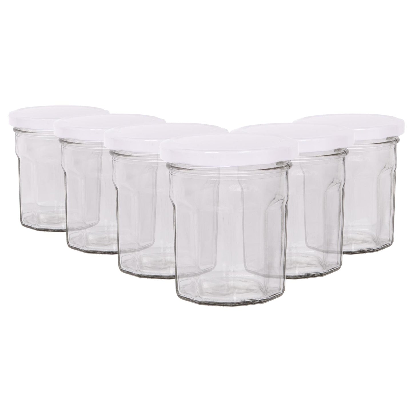 150ml Glass Jam Jars with Lids - Pack of 6