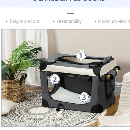 PawHut 60cm Foldable Pet Carrier