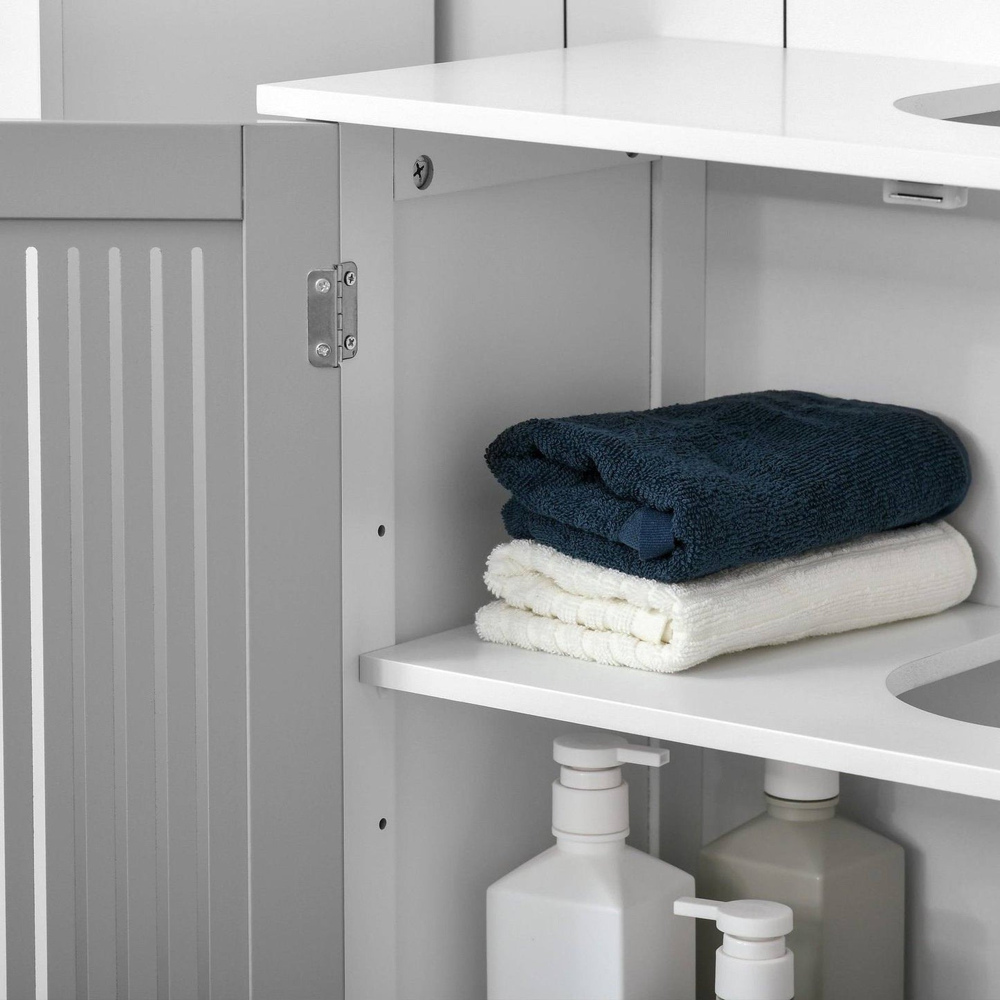 kleankin Modern Under Sink Cabinet with 2 Doors