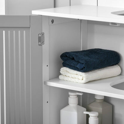 kleankin Modern Under Sink Cabinet with 2 Doors