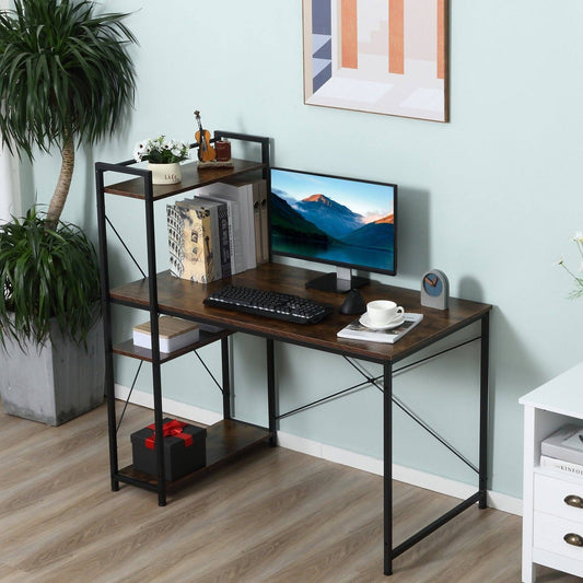 Industrial Computer Desk with Storage