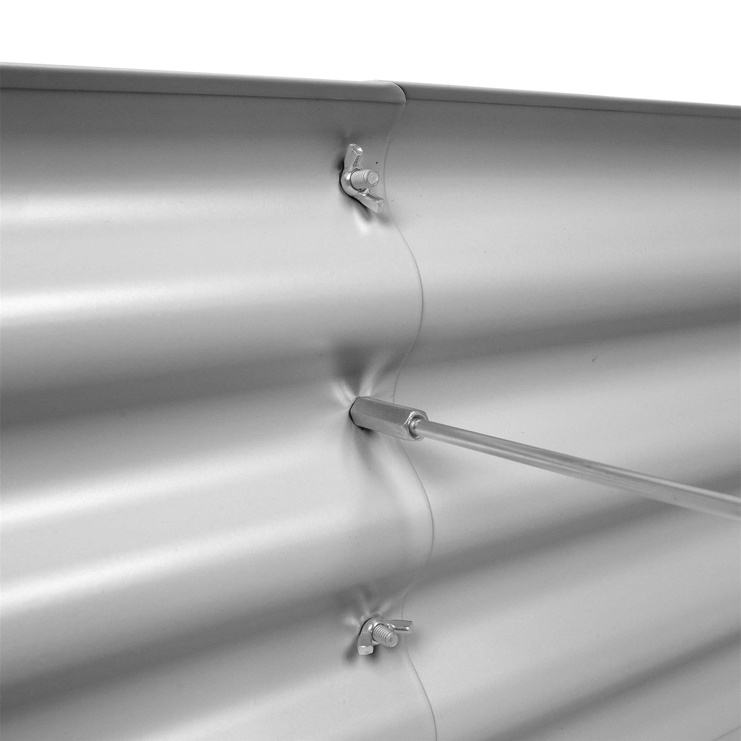 180cm x 90cm Rounded Galvanised Steel Raised Garden Bed