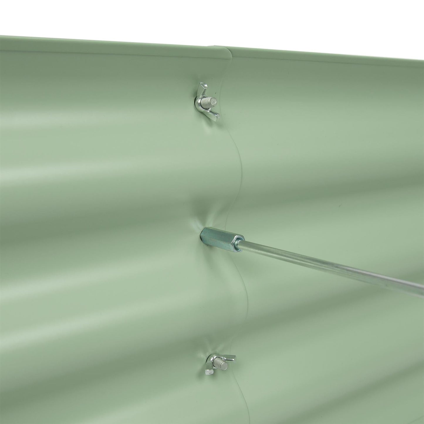 120cm x 60cm Rounded Galvanised Steel Raised Garden Bed