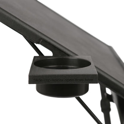 Height Adjustable Folding Laptop Table - Black