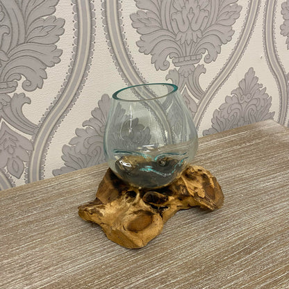 #1 XXXS TEAK ROOT BLOWN GLASS