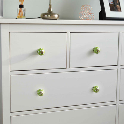 Round Spot Ceramic Cabinet Knob