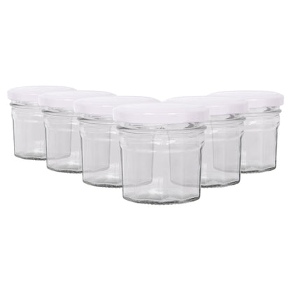 90ml Glass Jam Jars with Lids - Pack of 6