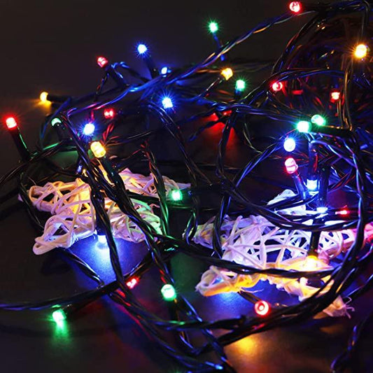 13M/42FT Fairy Glow 100 LED Plug-in Lights - Green Cable