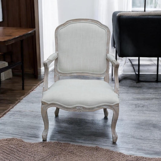 98CM LINEN FABRIC LOUIS CHAIR