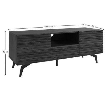Bantham TV Unit Dark Walnut 1 Shelf 1 Drawer 2 Doors