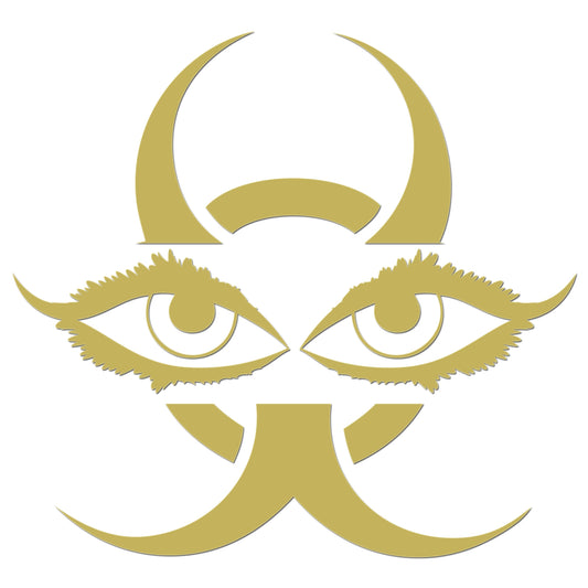 Chinese Devil Eyes Iron On HTV Transfer