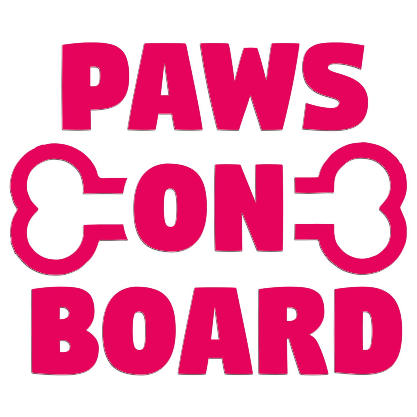Paws On Board Iron On HTV Transfer