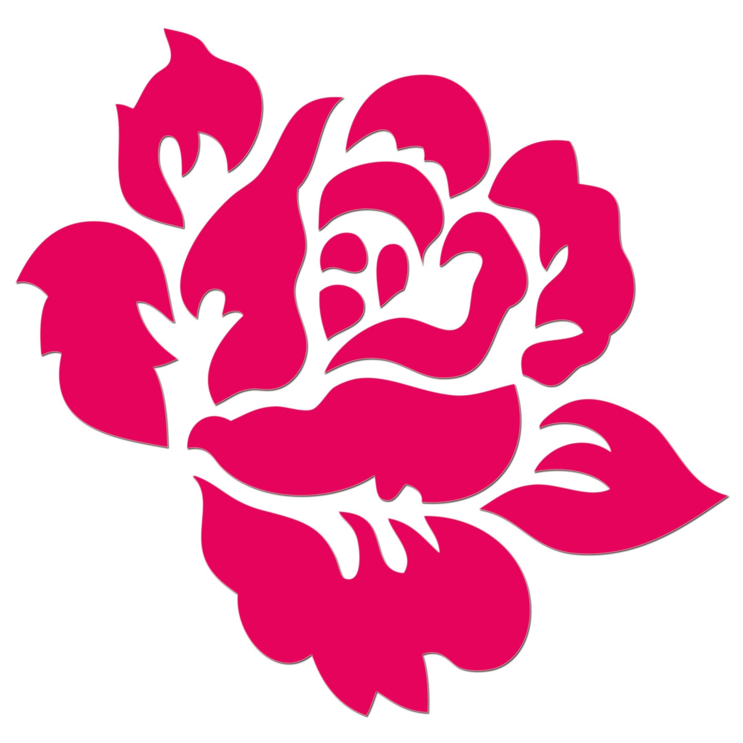 English Rose Iron On HTV Transfer