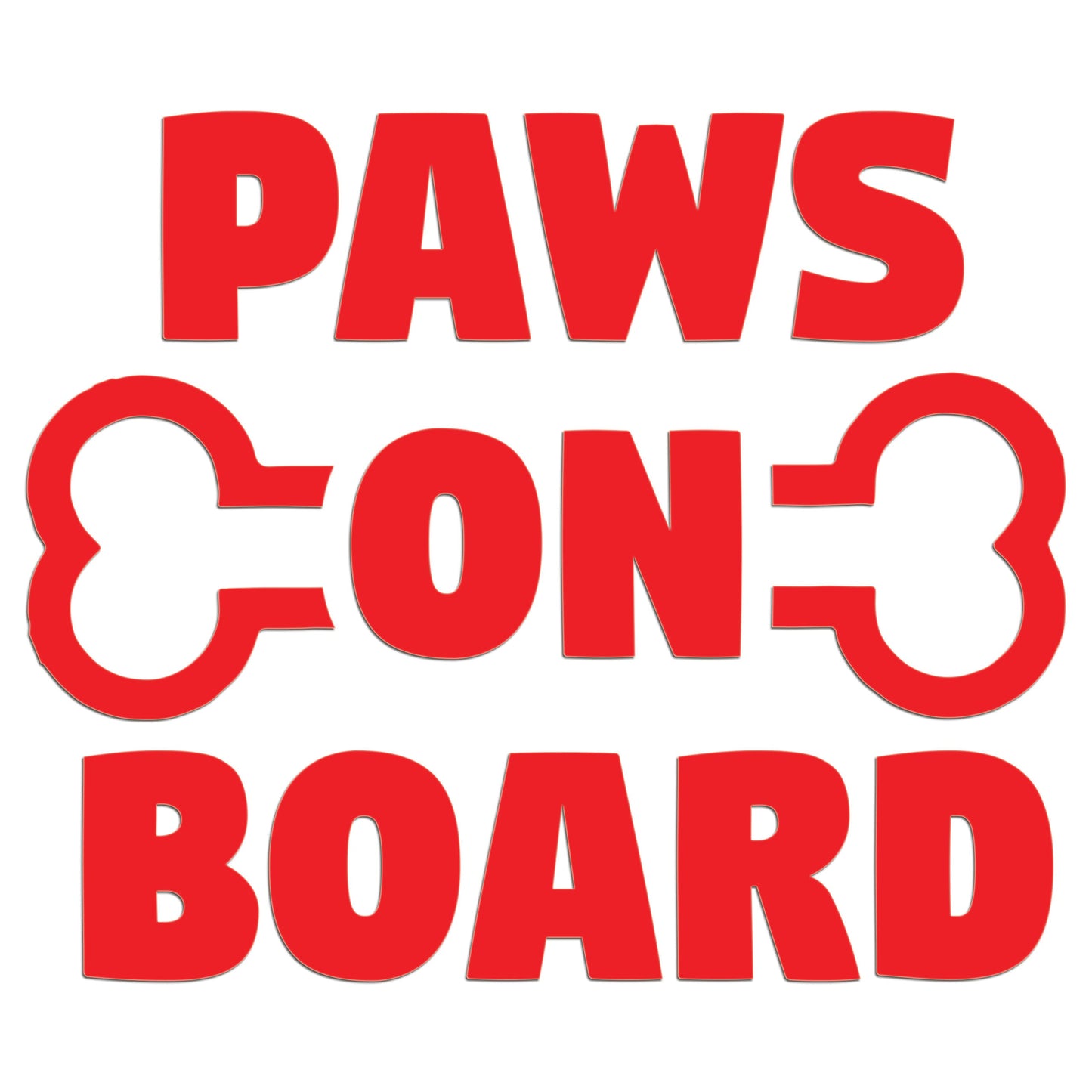Paws On Board Iron On HTV Transfer