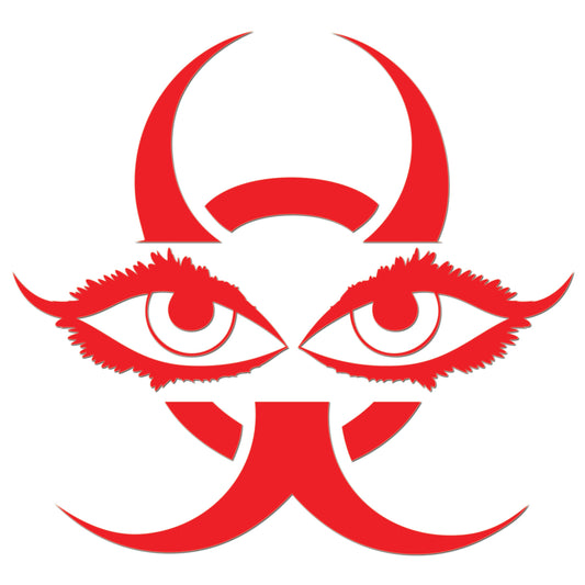 Chinese Devil Eyes Iron On HTV Transfer