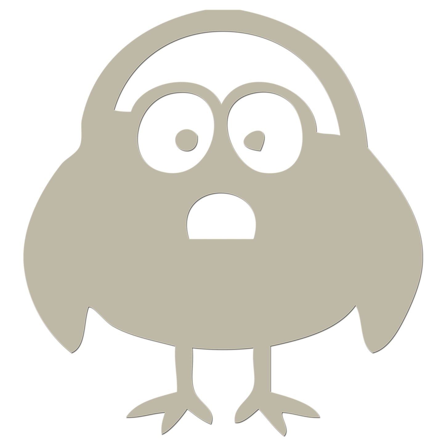 Funny Cartoon Bird Iron On HTV Transfer