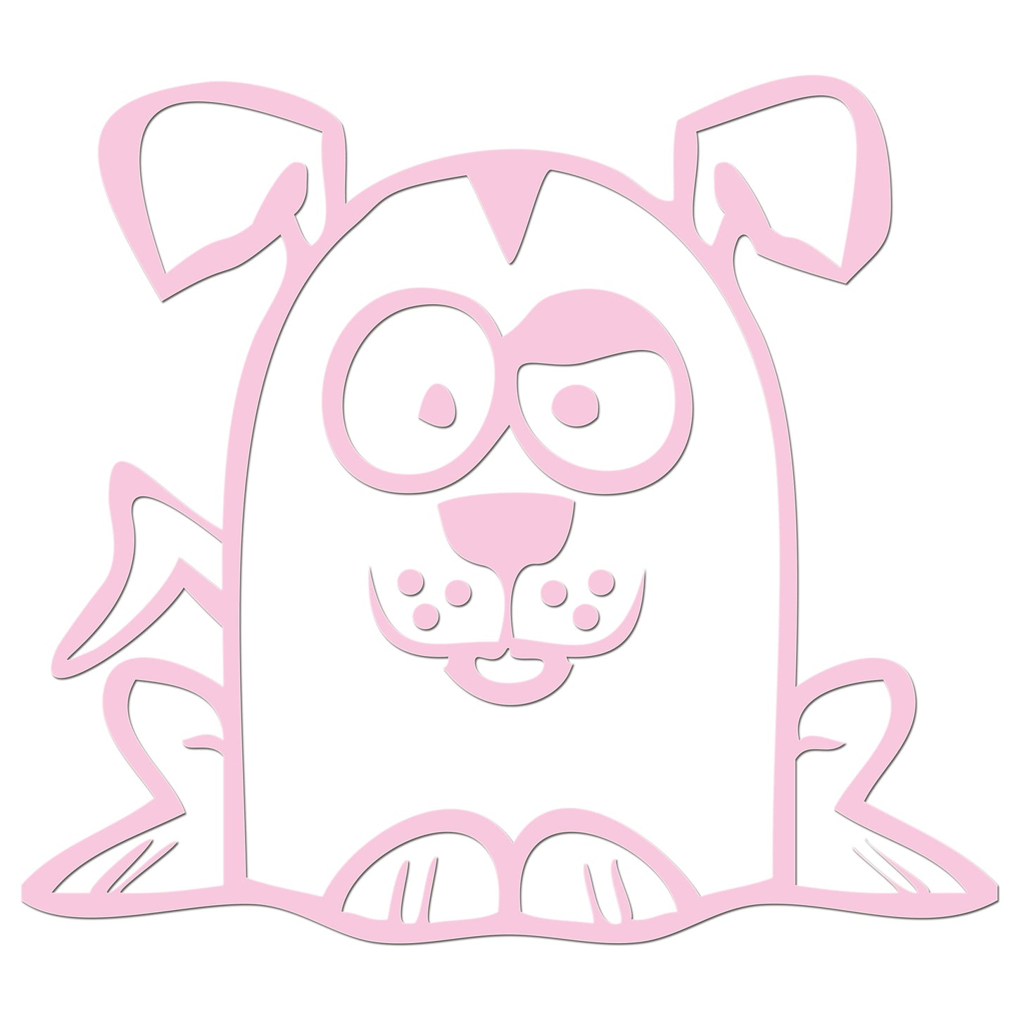 Funny Cartoon Dog Iron On HTV Transfer