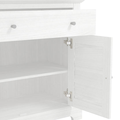 Salcombe Sideboard White 2 Doors 2 Shelves 1 Drawer