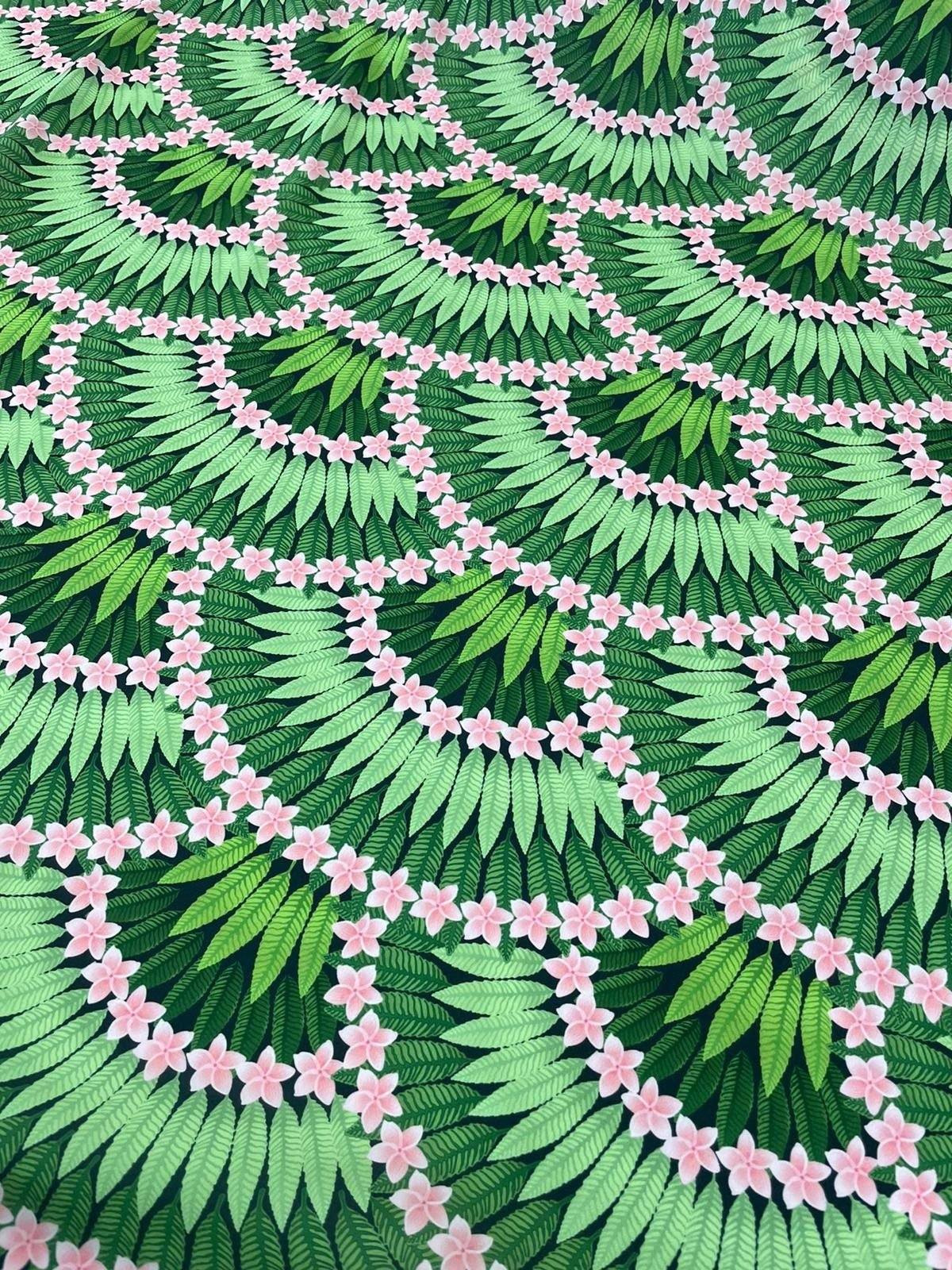 Floral Leaf Pattern Crepe Fabric – Custom Printed Fabric on Satin, Crepe, Spandex or Chiffon