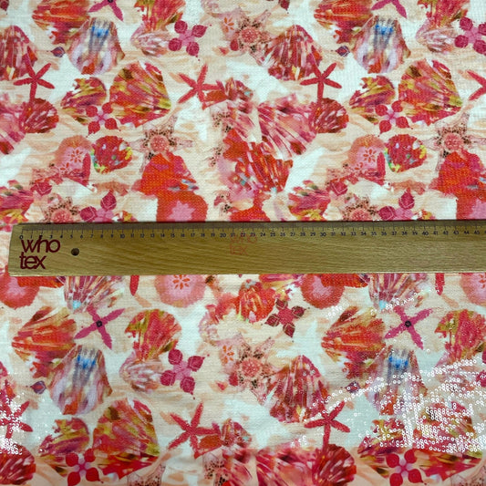 Floral Sequin Fabric