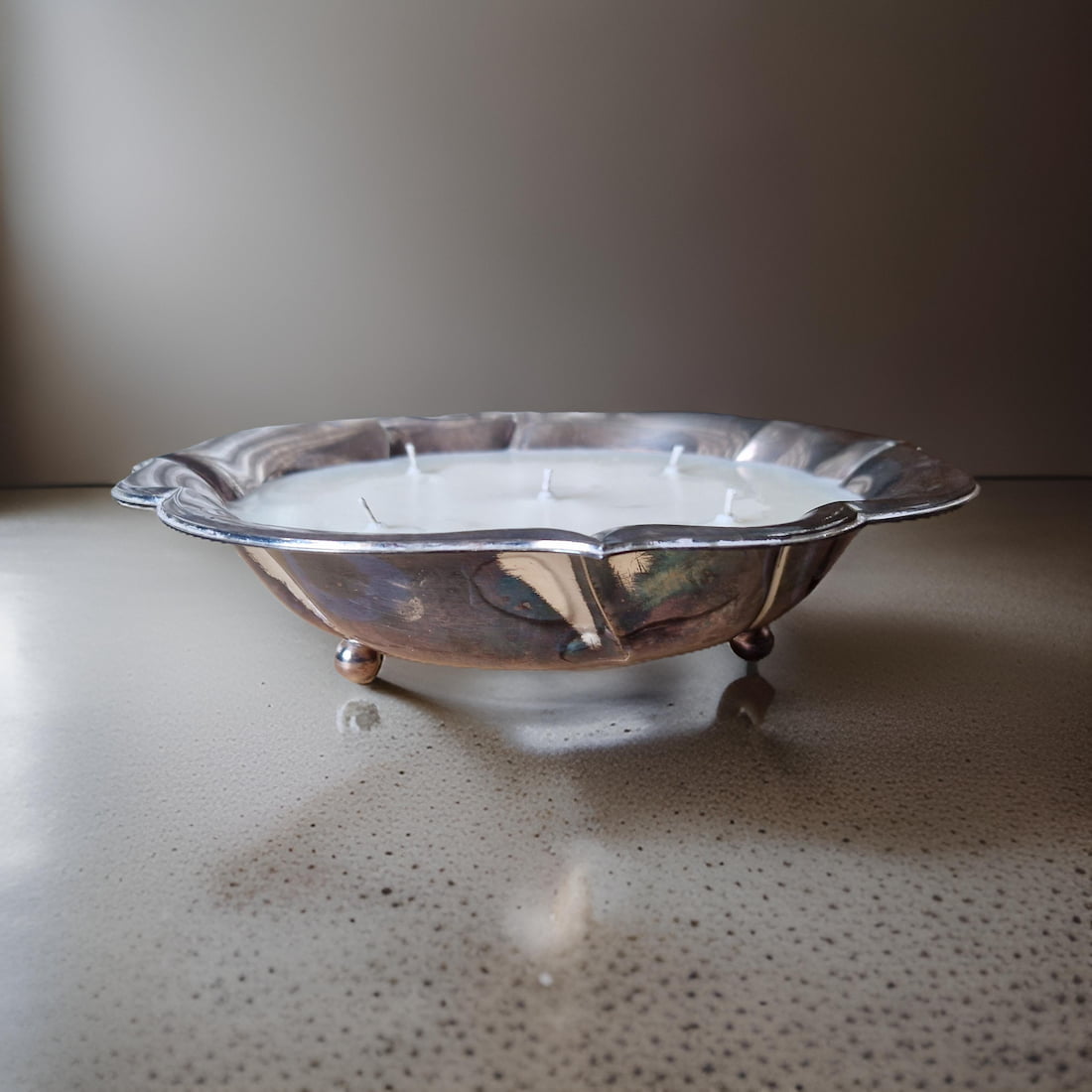 Flower-Shaped Bowl Candle