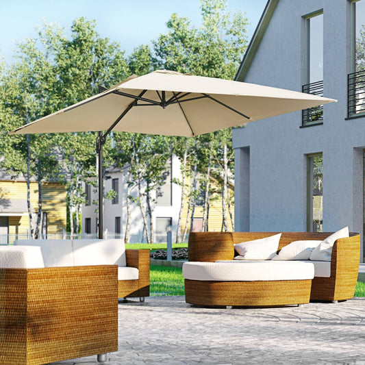2.7m Square Overhanging Cantilever Umbrella