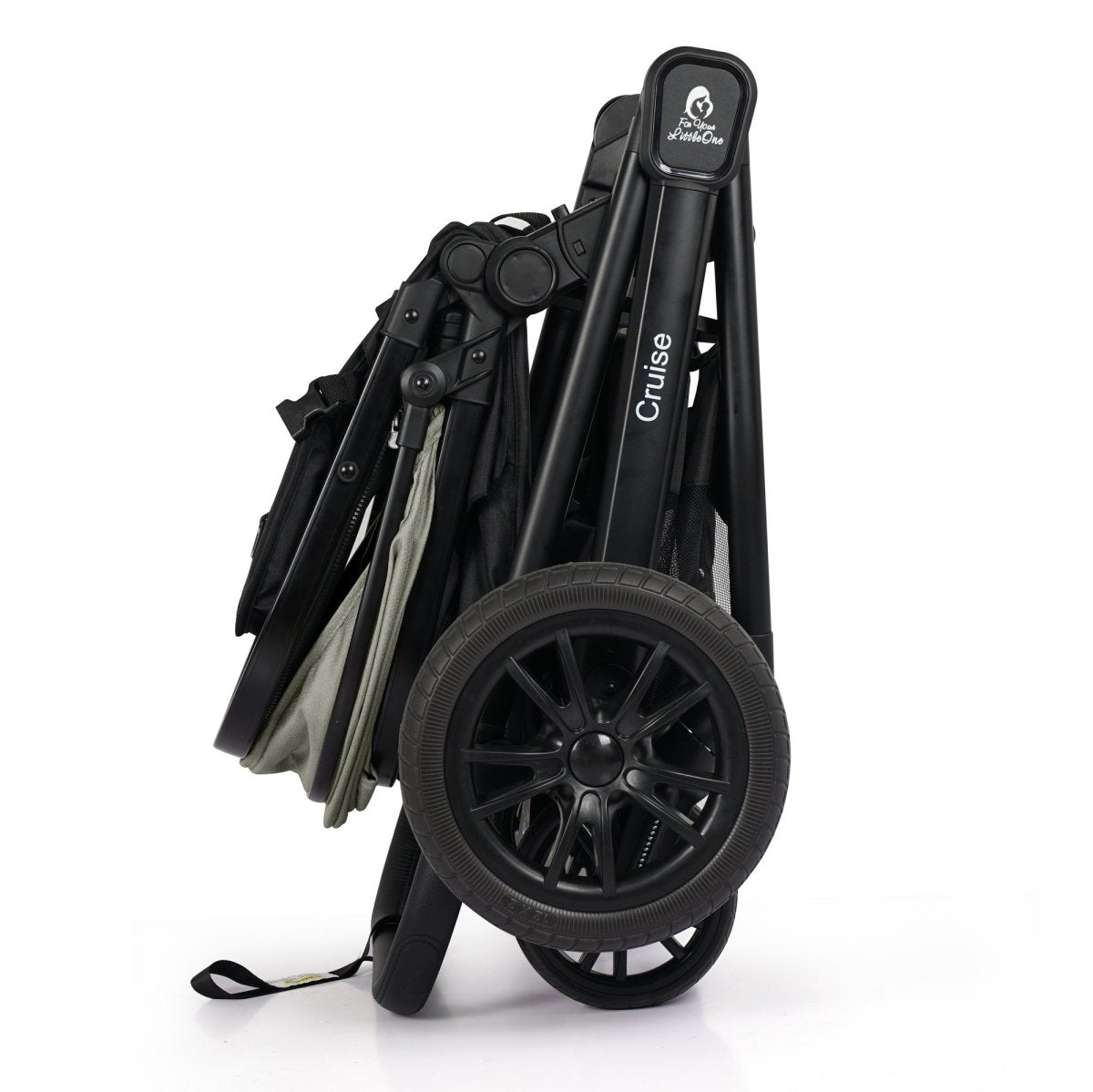 For Your Little One Cruise 3 In 1 Travel System With i-Size Car Seat - Pebble Sage (Free Cupholder And Seat Liner Included!)