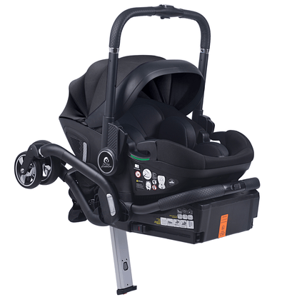 For Your Little One Qubi Infant Car Seat & Stroller 7 Piece Bundle - Eclipse Black