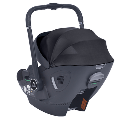 For Your Little One Qubi Infant Car Seat & Stroller 7 Piece Bundle - Eclipse Black