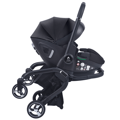 For Your Little One Qubi Infant Car Seat & Stroller 7 Piece Bundle - Eclipse Black