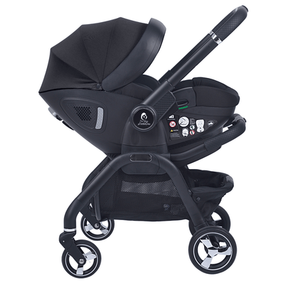 For Your Little One Qubi Infant Car Seat & Stroller & Base - Eclipse Black