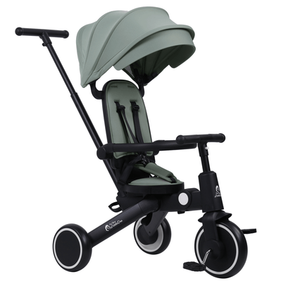 Foryourlittleone Xplor 6 in 1 Foldable Trike - Green (10m-4y)