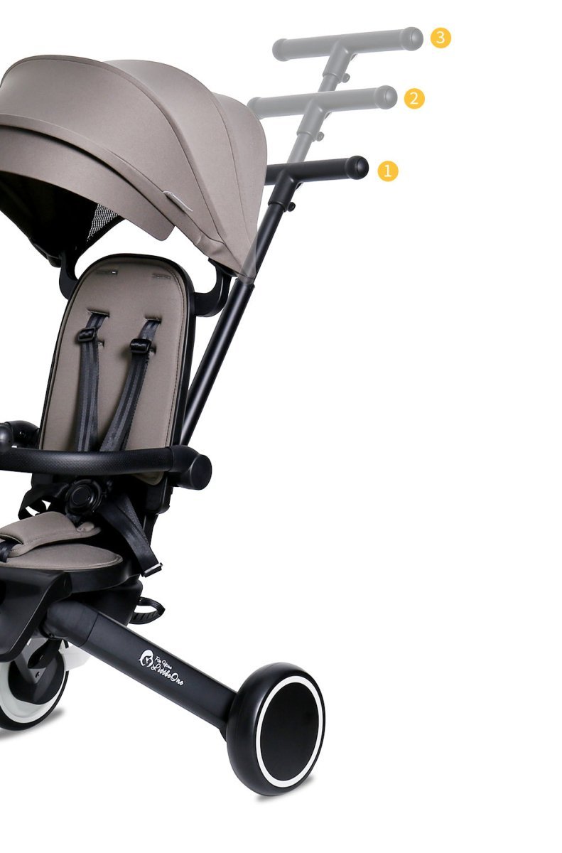 Foryourlittleone Xplor 6 in 1 Foldable Trike - Grey Olive (10m-4y)