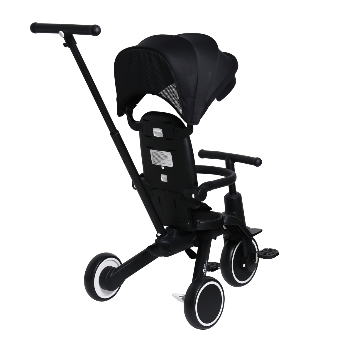 Foryourlittleone Xplor 6 in 1 Foldable Trike - Jet Black (10m-4y)