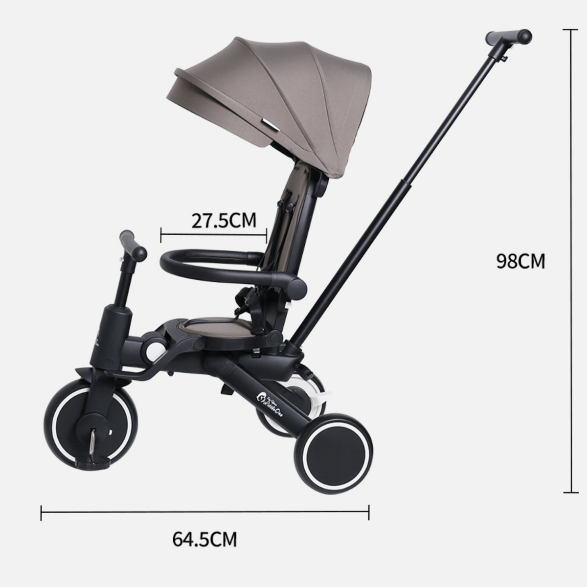 Foryourlittleone Xplor Plus 6 in 1 Foldable Trike - Green (10m-5y)