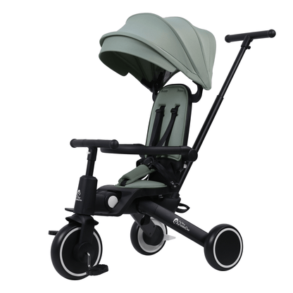Foryourlittleone Xplor Plus 6 in 1 Foldable Trike - Green (10m-5y)