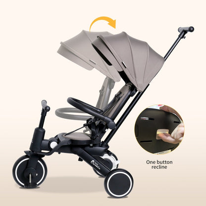 Foryourlittleone Xplor Plus 6 in 1 Foldable Trike - Green (10m-5y)
