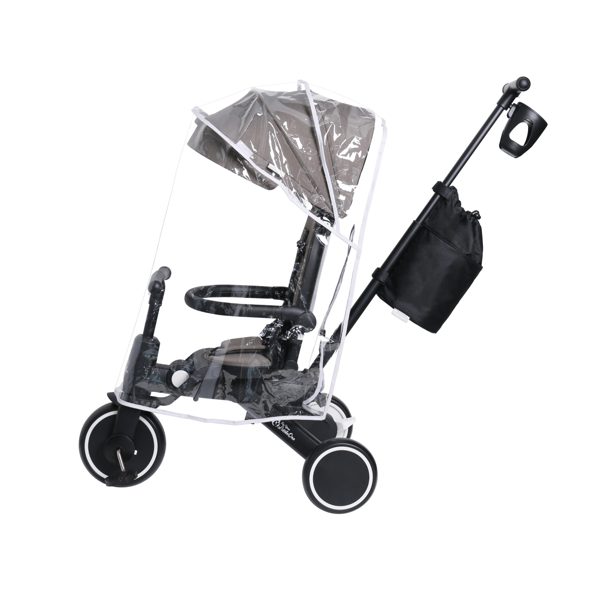 Foryourlittleone Xplor Ultimate 6 in 1 Foldable Trike - Grey Olive (10m-4y)