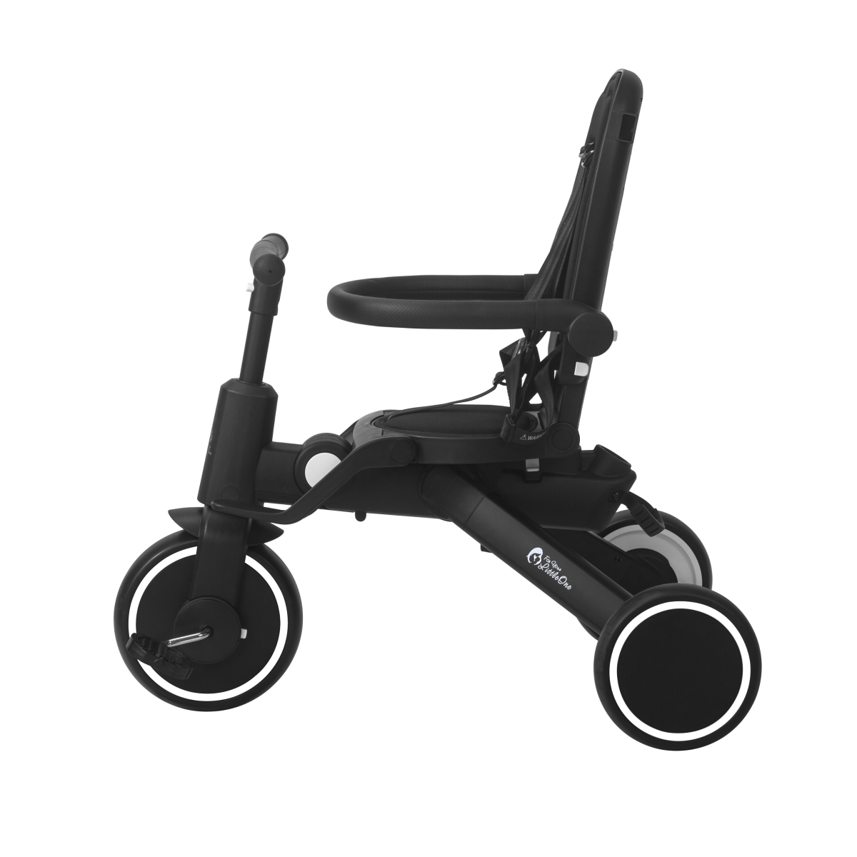 Foryourlittleone Xplor Plus 6 in 1 Foldable Trike - Jet Black (10m-4y)