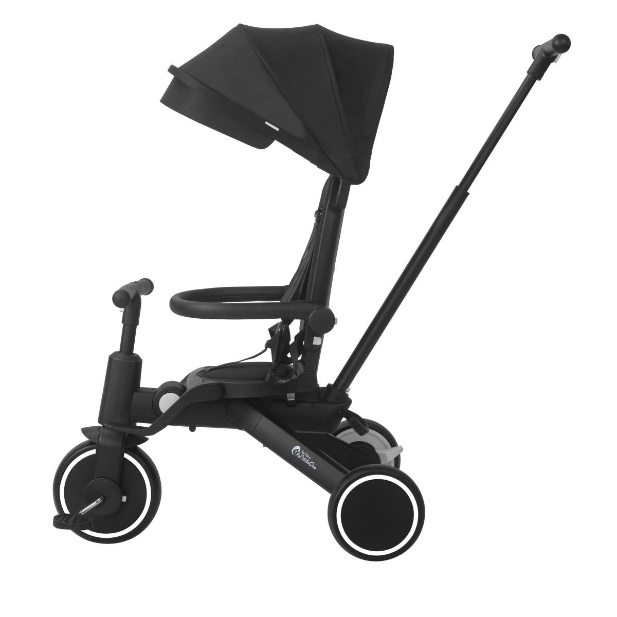 Foryourlittleone Xplor Plus 6 in 1 Foldable Trike - Jet Black (10m-4y)