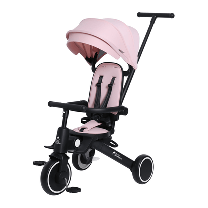Foryourlittleone Xplor Plus 6 in 1 Foldable Trike - Pastel Pink (10m-4y)