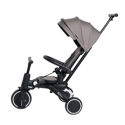 Foryourlittleone Xplor Plus 6 in 1 Foldable Trike - Grey Olive (10m-5y)
