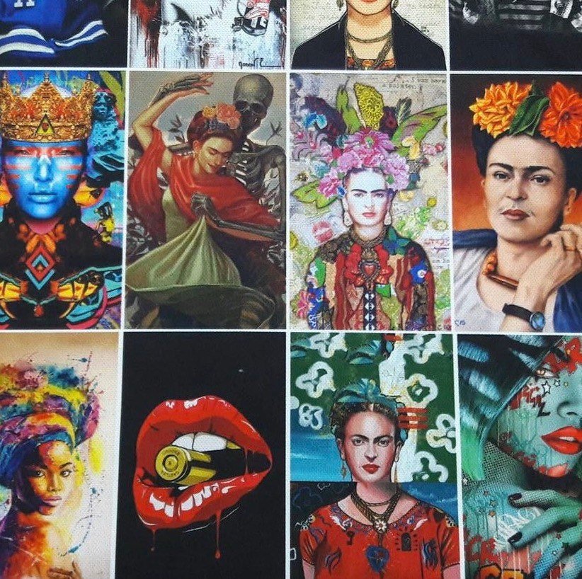 Frida Kahlo Upholstery Fabric