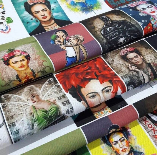 Frida Kahlo Upholstery Fabric – Fabric by Metre, Multiple Options for Sewing & Dressmaking
