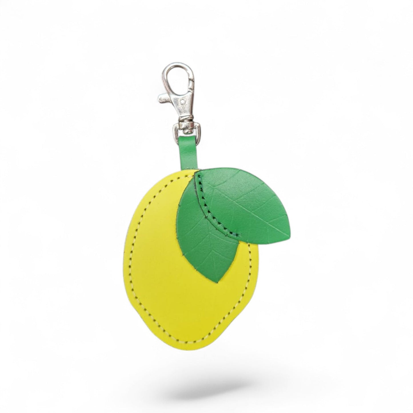 Handmade Leather Fruity Bag Charm – Lemon